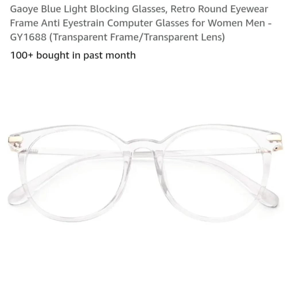 Blue light blocking glasses